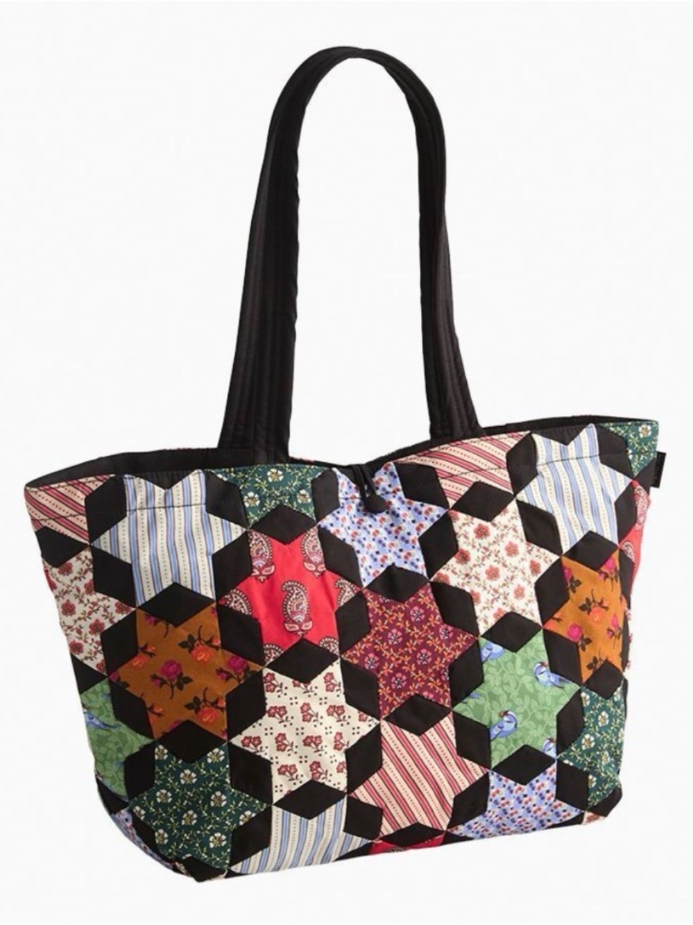 Vera Bradley Small Hathaway Tote Bag in Star Patchwork
